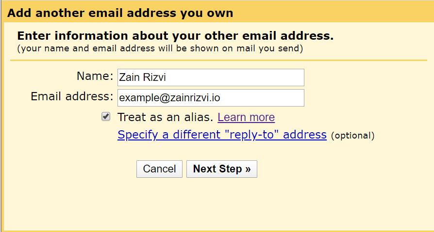 How to setup a free custom domain email address
